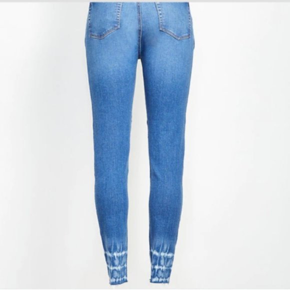 LOFT | Petite Curvy Tie Dye Skinny Crop Jeans - Picture 5 of 9